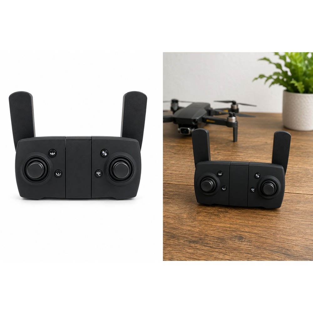 Foldable Drone Remote Controller Black FCC ID 2AWKZ-2024TXB Used